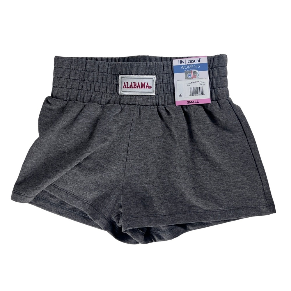 Liv Casual Alabama Crimson‎ Tide NCAA Shorts Womens Small Gray High Rise NWT